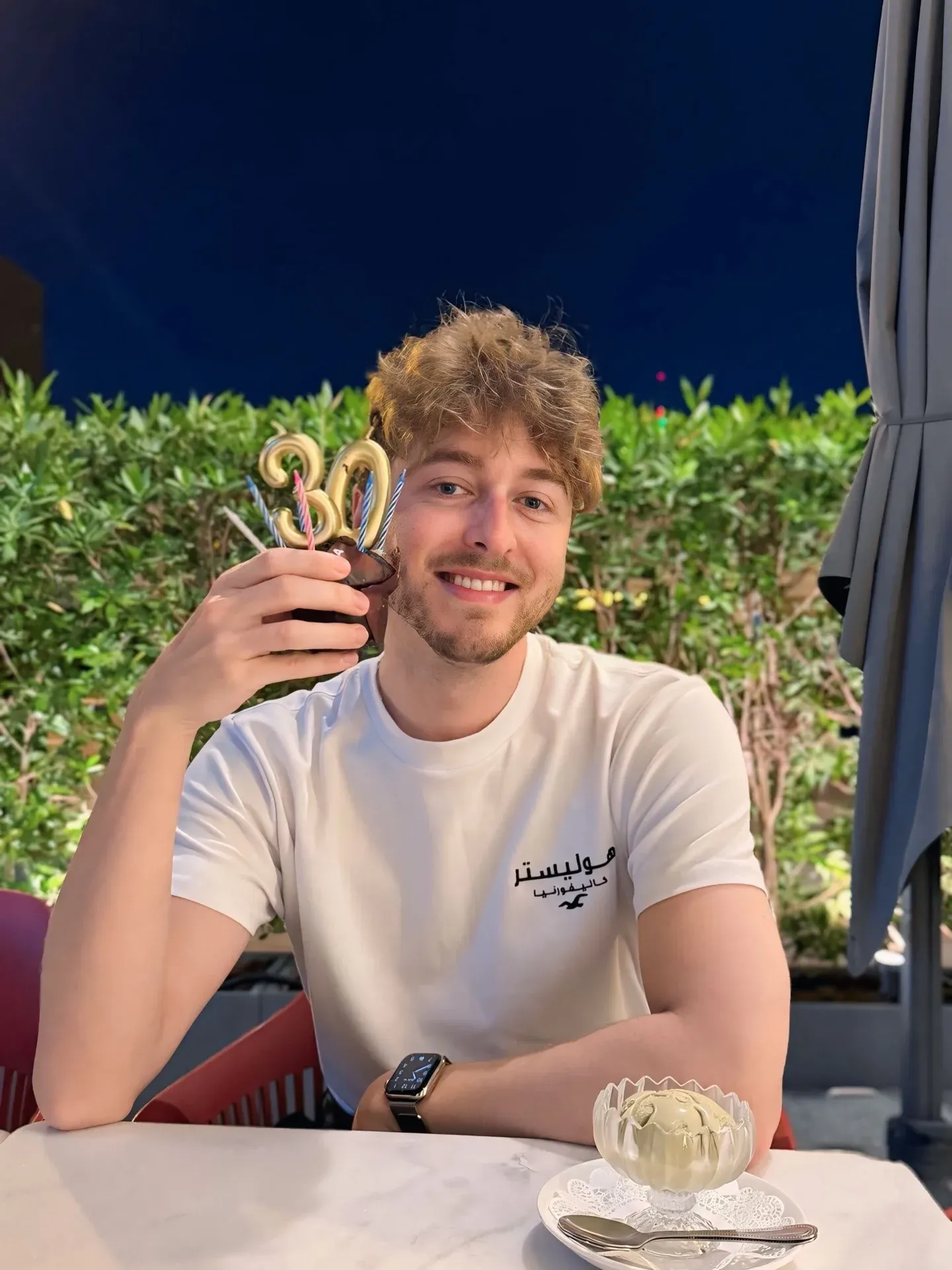 Joel out celebrating his 30th