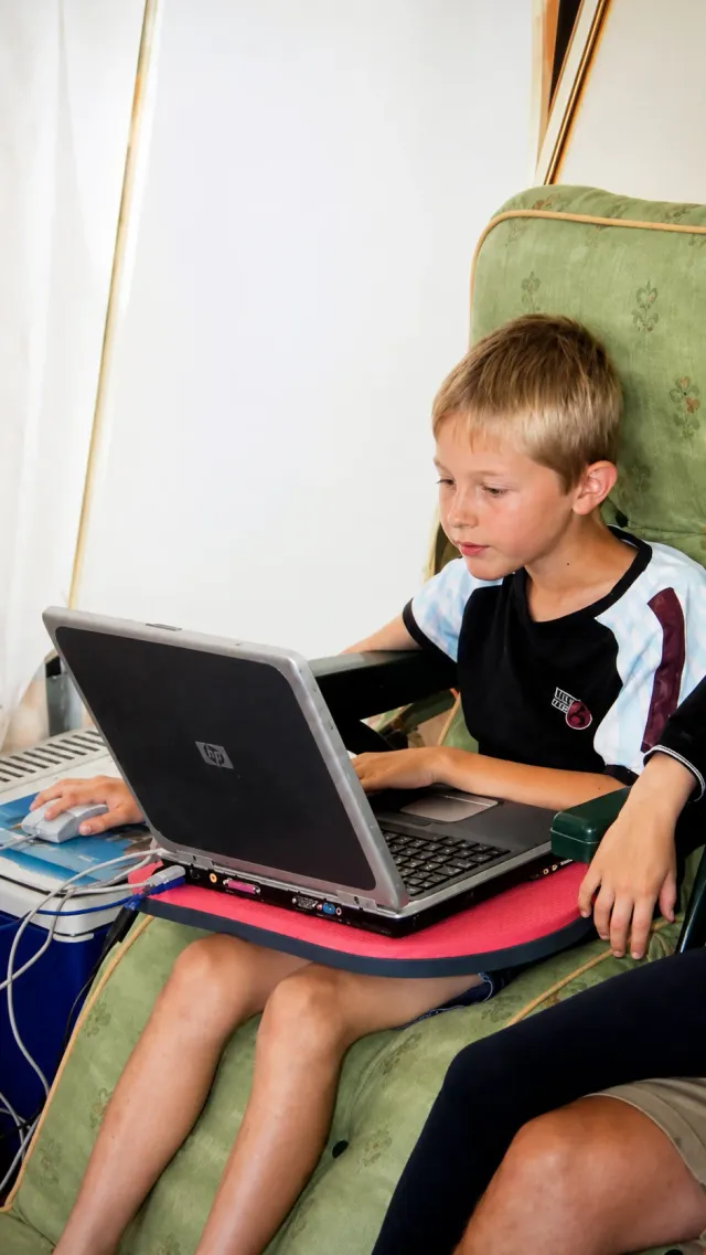 Portrait of Joel coding
